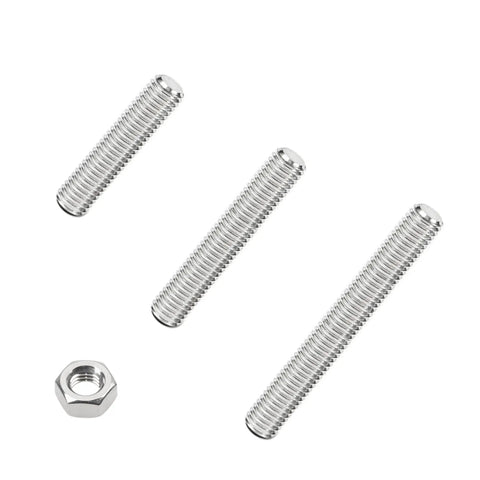 12 Pcs 5/16-18 Fully Threaded Rods And Studs 304 Stainless Steel Right Hand Threads With Nuts Beefy Heavy-Duty Kit In Three Lengths 1.98 In 2.78 In 3.57 In For Indoor Outdoor Use, rods and nut