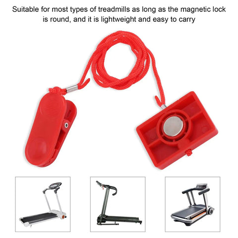 Two Pack Magnetic Treadmill Safety Keys Universal Emergency Stop Magnet Replacement Parts for Treadmills Running Machines