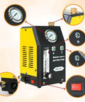 Automotive Smoke Machine With Pump Gauge And Adjustable Flow Meter For EVAP Intake Exhaust EGR Cooling Crankcase And Vacuum Leak Testing Pro Grade Includes Accessories For Cars Motorcycles ATVs Snowmobiles And Off Road Vehicles, front view