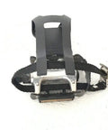 Right Foot Pedal Set For Indoor Bicycles Gray With Toe Clips Cage And Adjustable Strap, Durable Bike Pedals For NordicTrack S15i S22i