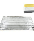 Three Pack Reflective Thermal Emergency Blankets for Survival Gear and Camping Space Blankets for Warmth and Protection 140x210 Cm