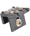 Three In One Woodworking Drilling Guide Kit With Scale Positioning Jig And Anodized Metal For Pro Grade, showing scale and sleeves