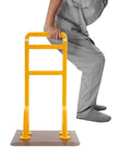 Chair And Couch Stand Assist Bar With Auto Light For Easy Getting In And Out, Heavy Duty Bed Rail, person using for support, yellow