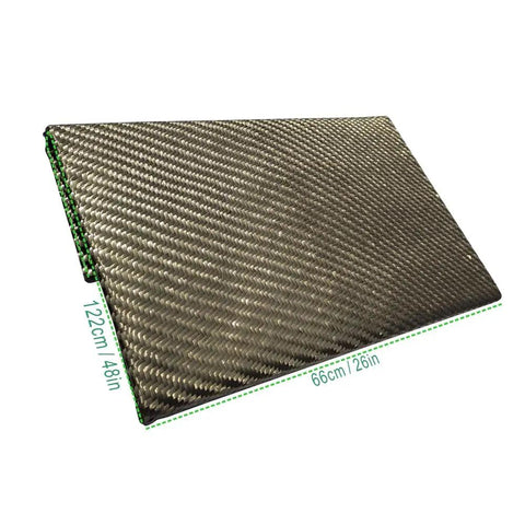 Built Tough 26X48 Inch Reinforced Exhaust Heat Shield Mat With Peel And Stick Adhesive Backing, showing textured surface.