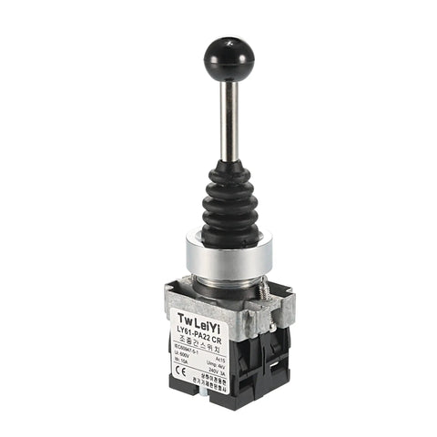 Joystick Switch Controller 2 Position 2NO Momentary Type 150V 250V 600V 15A 10A 4A 22mm Panel Mount
