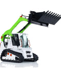 Badass Hella Smooth Large Scale RC Hydraulic Skid Steer Loader with durable metal build and hydraulic lifting arms.