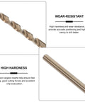 Check Out This Awesome 10-Piece High-Speed Steel Drill Bit Set For Tough Steel And Cast Iron With Precision Chips And Serious Power For Your DIY Projects. High-speed steel drill bit with gold finish and spiral flutes for metal drilling