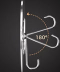 Heavy Duty Adhesive Wall Hooks With Slick Grip Keep Your Towels And Gear Locked In Place Zero Drilling Hassle showing 180° swivel design.