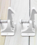 16 Pieces Safety Cabinet Locks For Dresser And Cupboard In White ABS Kidproof And Babyproof Furniture Locks With Creative Look
