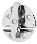 NBZGFD round turn-button boat latch, marine-grade stainless steel with mirror finish, twist lock for hatches