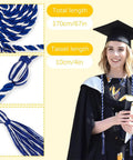 Royal Blue And White Graduation Cords For 2026 Honor Cord Braided 67 Inch Long Graduation Ropes For Ceremony Decor