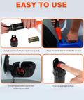 BestCosy portable battery-operated siphon pump with orange nozzle and black body (batteries not included)