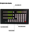 Boss Level DRO 3V Digital Readout front panel with LED display and function buttons for precise milling measurements.