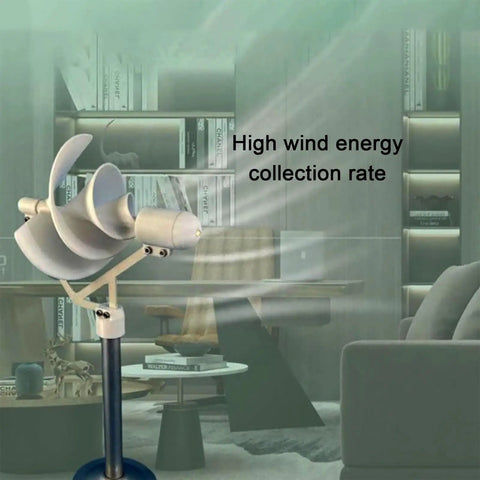 10W 12V Archimedes Inspired Wind Turbine Generator For STEM Education Hands On Renewable Energy Kit For Students Teachers And Makers Ideal For Physics Experiments And DIY Projects 2 Pack, tabletop demo in living room