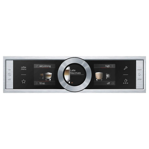 Control panel of 24 Inch Wide Built In Automatic Coffee Machine With Home Connect For A Smart Kitchen, Stainless Steel Finish, Quiet Brew