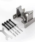 Built Tough Heavy Duty Adjustable Cabinet Hinges With Silent Soft Close, steel frame, includes mounting hardware and tools.
