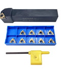 Workhorse Lathe Tool Threading Solution With SER2020K16 Turning Tool Holder And 16ER AG60 Insert in alloy steel 40Cr