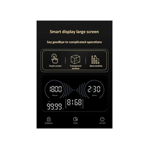 Smart display of Hydrogen Inhalation Machine With 3000 Milliliters Per Minute Hydrogen Water Generator 99.99 Percent High Purity PEM Ionizer