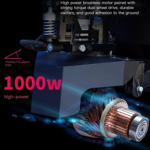 Powerful brushless motor of Heavy Duty Manual Pallet Jack With Full Electric Lithium Battery Fork Truck 6600 Lbs Capacity.