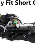 Side view of Gy6 150cc Short Case Engine Kit For Two Wheel Scooters And Mopeds CVT Ready Easy Install High Quality Metal Shell