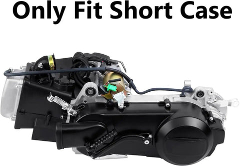 Side view of Gy6 150cc Short Case Engine Kit For Two Wheel Scooters And Mopeds CVT Ready Easy Install High Quality Metal Shell