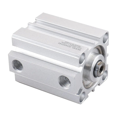 Compact 40x40mm Air Cylinder Double Acting With 16mm Rod Aluminum Body, 40mm Stroke, PT 1/8 Ports