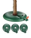 Tree Watering Bag Set Slow Release 4 Pack 20 Gallons Watering Rings around tree trunk showing heavy duty drip irrigation system.