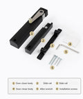 Heavy Duty Soft Close Damper For Barn Doors Runs Slick And Steady With Zero Slamming Nonsense 132 Pound Capacity adjustable parts and screws.