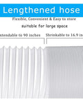 Portable Air Conditioner Exhaust Hose With 5.9 Inch Diameter And 90 Inch Length, Anti Clockwise Thread, Plug And Play Easy Install For Window AC Units, Lightweight Vent Hose For Quick Chill And Flexible Setup
