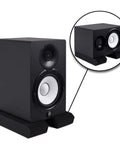 Studio Monitor Isolation Pads For Home Studios, Heavy Duty Acoustic Foam Cushions That Cut Vibration And Rattle with speaker