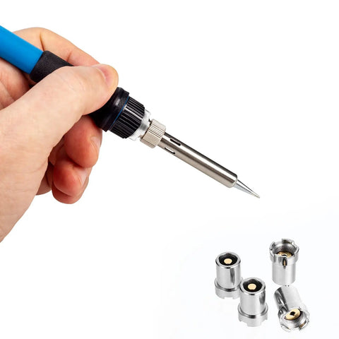 Soldering iron with 4 Piece 510 Thread Magnetic Adapter Kit Universal Threaded Screw Converter for Circuit Board Repairs