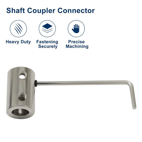 Rigid Shaft Coupler 8mm To 8mm Bore With Steel Connector And M4 Set Screws For 3D Printers Stepper Motors And CNC Machines