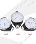 Hardness Tester For Type A O And D Scales With Simulated D Type Display Quick Easy Read Dial Built Tough From Rust Resistant Alloy Build Ideal For Testing Hardness In Plastics And Sulfur Goods Durable Accurate Fast Results, three dial testers