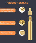 8 Pcs Heat Set Insert Tool Tips For Soldering Iron M2 M2.5 M3 M4 M5 M6 M8 Thread Inserts For Plastic And 3D Printing Kit details