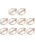 Ten Pack Linch Pins With Ring Trailer Pin Set For Boat Kayak Canoe And Tractor Self Locking Design That Resists Vibration Heavy Duty Steel Construction