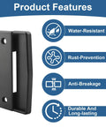 Premium Black Plastic Replacement Sliding Screen Door Handle Featuring Rock Solid Grip with water-resistant features.