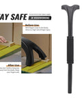 Forked Design Woodworking Push Stick With Ergonomic Handle And No Slip Rubber Feet For Stable Miter Saw Hold Down And Pro Grade Table Saw Cuts In The Shop