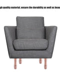 Gray sofa on Adjustable Height Furniture Leg Set Anti Slip Heavy Duty Aluminum Alloy Cabinet Sofa TV Feet Leveling Up To 10mm Red Bronze 150x45mm 246g