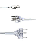 2-Prong Foil And Sabre Body Cord With Transparent Cable Plugs, durable twin-core copper wires for flexible race-ready fencing