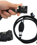 Beefed-Up Five Sixteenth Inch 10 Ft Outboard Fuel Line Hose Kit With Primer Bulb And Quick Female Connector for Yamaha Johnson Mercury