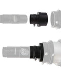 Heavy Duty Two Inch To One Point Two Five Inch Telescope Focuser Adapter For Laser Collimator Alignment built from anodized aluminum.