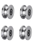 Stainless Steel U Groove Gate Roller Kit For Barn Doors Beefed Up Heavy Duty Cable Pulley Block With Bearing