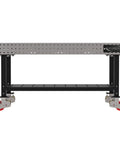 Kickass Pro Grade Heavy Duty Welding Fixture Table 72 By 36 By 36 Inches with precision grid holes and swivel casters.