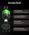Submersible Water Pump 210 GPH 10W With Adjustable Flow Four Point Nine Foot Tubing Ceramic Shaft Outlet Adapters durable build diagram