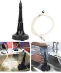 Portable Glass Rinser For Bar And Restaurant Use with accessories and installation examples in kitchen sinks