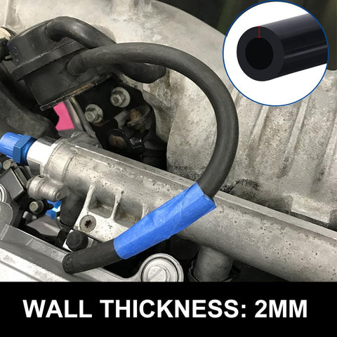 Silicone Vacuum Hose Tubing Sixteen Millimeter Ten Foot High Temp Durable 275 PSI Max Pressure For Automotive Pumps