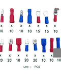 200 Piece Assorted Crimp Terminals Set With Ring And Spade Connectors Includes Male Female Piggy Back Wire Connector Kit For Serious Auto and Home Repair Jobs To Get Everything Done Fast, assorted insulated terminals