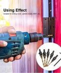 11 Piece Countersink Drill Bit Set For Woodworking With Hex Shank High Speed Steel Bits in use for hinge installation
