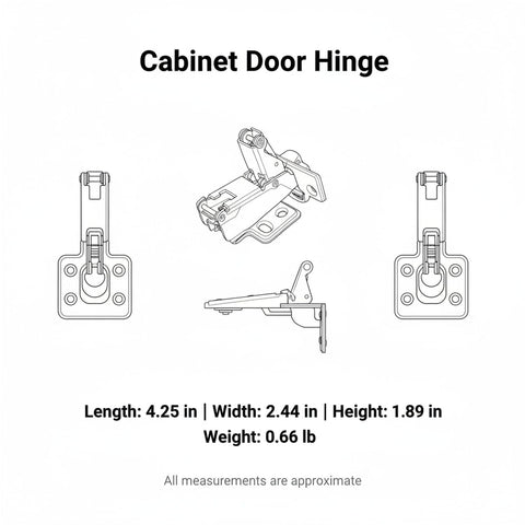 Technical drawing of Nonstandard Angle Cabinet Door Hinge For Corner And Angled Frames Built From Cold Rolled Steel Kitchen Bath Hardware