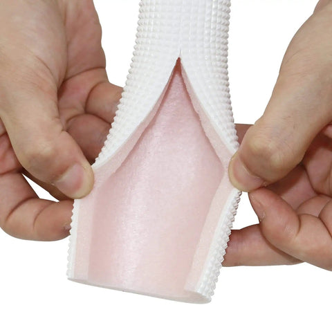 Foam Pipe Insulation Tubing One Inch By Three Eighth Inch Heat Preservation Six Foot Length Soft Grip Pipe Shield texture